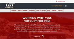 Desktop Screenshot of lgttransport.com